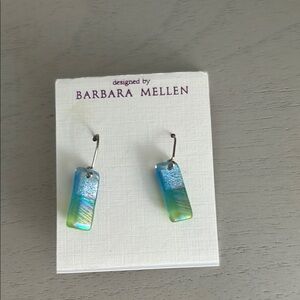 Blue and Green Earrings